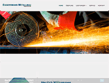 Tablet Screenshot of eggersmann-metallbau.de